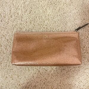 Kate Spade rose gold cosmetic pouch